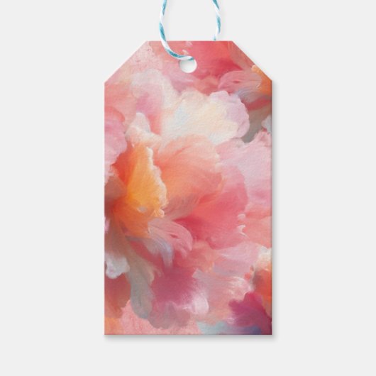 Floral Paper Plate ギフトタグ (正面)