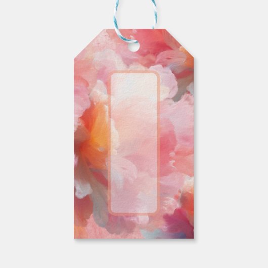 Floral Paper Plate ギフトタグ (裏面)