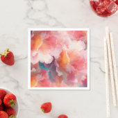 Floral Paper Plate スタンダードカクテルナプキン (インサイチュ)