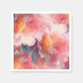 Floral Paper Plate スタンダードカクテルナプキン