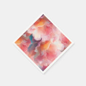 Floral Paper Plate スタンダードカクテルナプキン (角)