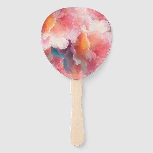 Floral Paper Plate ハンドファン (正面)