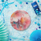 Floral Paper Plate ペーパープレート (パーティー)