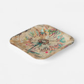 Floral Party paper plates ペーパープレート (傾斜あり)