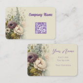 Floral Pastel Colors beautiful Flowers Bouquet  名刺 (正面/裏面)