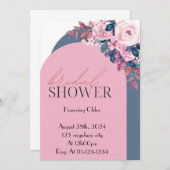 FLORAL PASTEL COLORS BRIDAL SHOWER INVITATION 招待状 (正面/裏面)