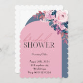 FLORAL PASTEL COLORS BRIDAL SHOWER INVITATION 招待状 (正面/裏面)