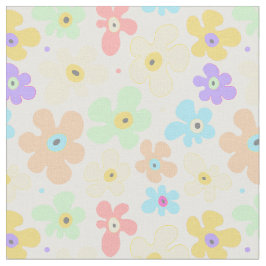 Floral Pastel Flowers Pattern ファブリック