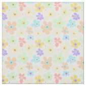 Floral Pastel Flowers Pattern ファブリック (見本)