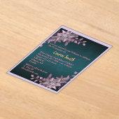 Floral Pastel Graduation Acrylic Invitation  アクリル招待状 (レイダウン)