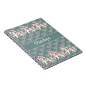 Floral Pastel Horse Fantasy Illustration ノートブック (右側)