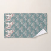 Floral Pastel Horse Fantasy Illustration バスタオルセット (ハンドタオル)