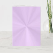 Floral - Pastel Lilac Quinceanera Foil Invitation 箔グリーティングカード (裏面)