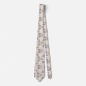 Floral Pastel Pink Botanical Special Occasion Tie ネクタイ (正面)