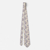 Floral Pastel Pink Botanical Special Occasion Tie ネクタイ (裏面)