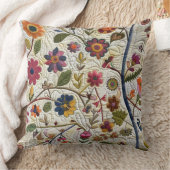 Floral Patchwork Design クッション (ブランケット)