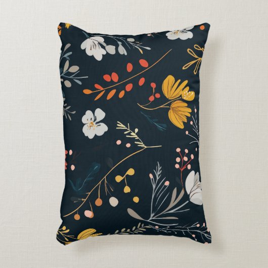 Floral Pattern アクセントクッション (正面(垂直))