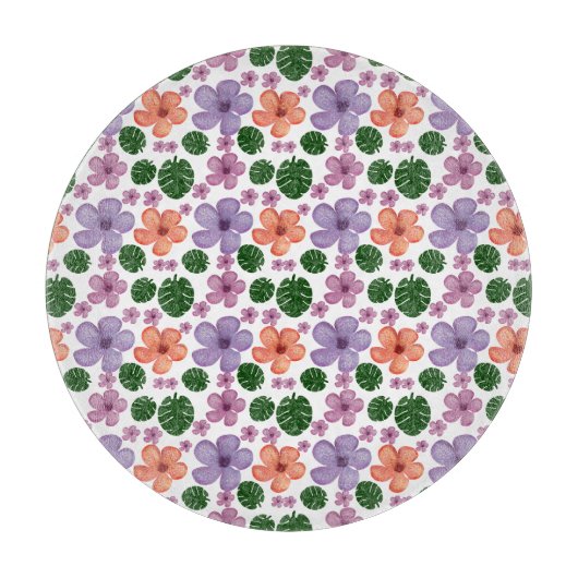 Floral pattern  カッティングボード (正面)