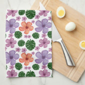 Floral pattern  キッチンタオル (四つ折り)