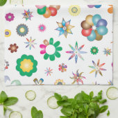 Floral Pattern キッチンタオル (折り畳み)