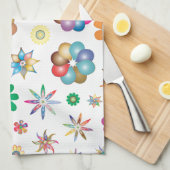 Floral Pattern キッチンタオル (四つ折り)