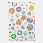 Floral Pattern キッチンタオル (縦)