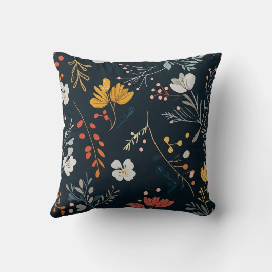 Floral Pattern クッション (裏面)