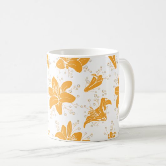 Floral Pattern  コーヒーマグカップ (正面右)
