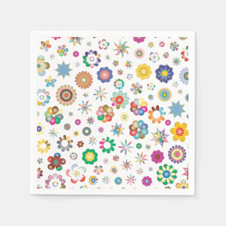 Floral Pattern スタンダードカクテルナプキン
