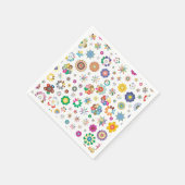 Floral Pattern スタンダードカクテルナプキン (角)