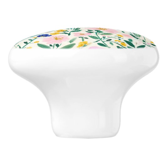 Floral Pattern セラミックノブ (側面)