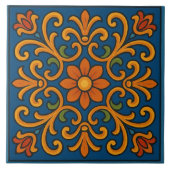 Floral pattern タイル (正面)