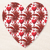 Floral pattern   ペーパーコースター (正面)