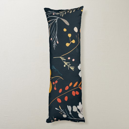 Floral Pattern ボディピロー (裏面 (縦))