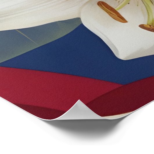 Floral Pattern ポスター (角)