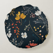 Floral Pattern ラウンドクッション (裏面)