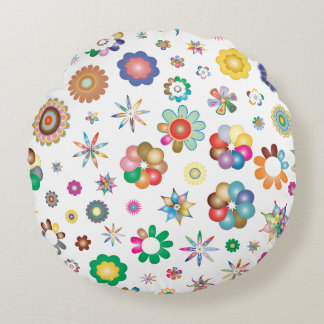 Floral Pattern ラウンドクッション
