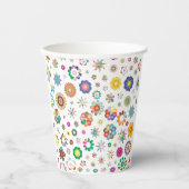 Floral Pattern 紙コップ (正面)