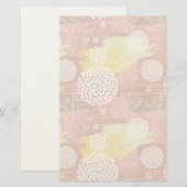 Floral pattern 2 便箋 (正面/裏面)