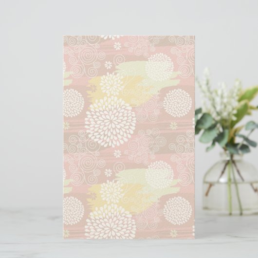 Floral pattern 2 便箋 (スタンド正面)