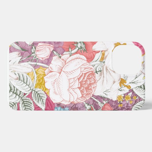 floral pattern cell phone case iPhoneケース (裏面横)