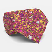 Floral Pattern Custom Necktie ネクタイ (ロール)