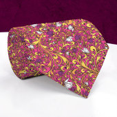 Floral Pattern Custom Necktie ネクタイ