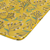 Floral Pattern in  delicate branches and buds カッティングボード (角)