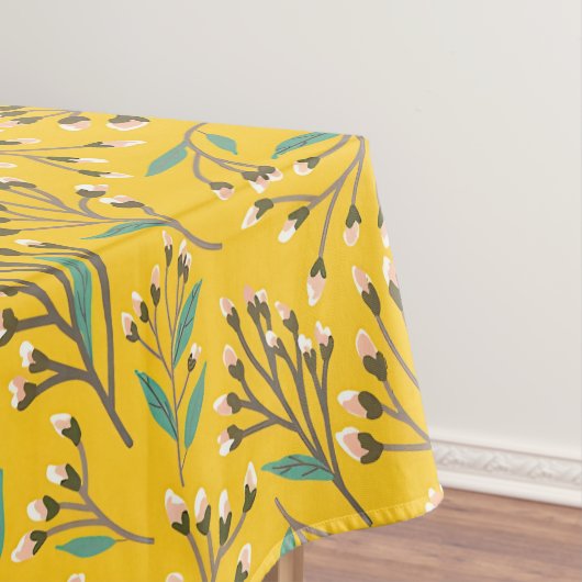 Floral Pattern in  delicate branches and buds テーブルクロス (インサイチュ)