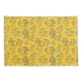 Floral Pattern in  delicate branches and buds 枕カバー (裏面-右)