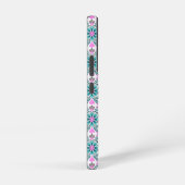 Floral Pattern in Hibiscus and Turquoise Samsung Galaxyケース (右側面)