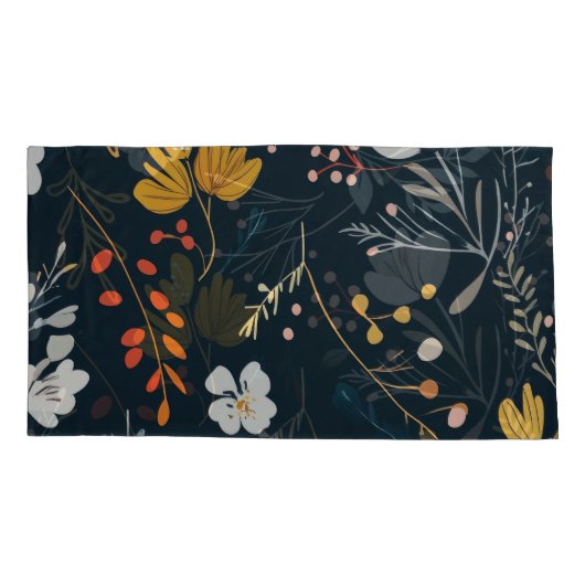 Floral Pattern King 枕カバー (裏面)