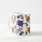 Floral Pattern Mug コーヒーマグカップ (正面左)