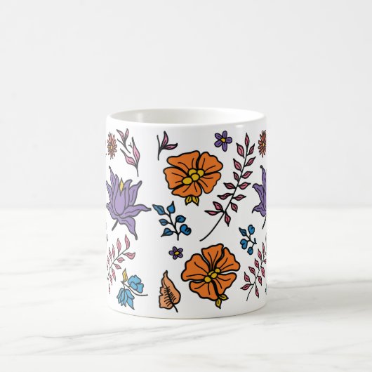 Floral Pattern Mug コーヒーマグカップ (中央)